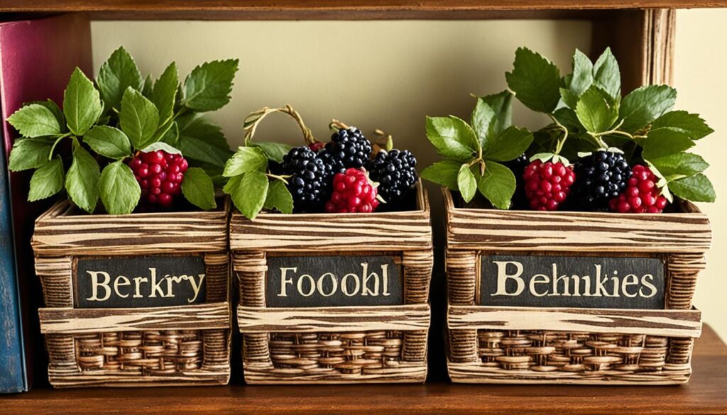 Berry basket bookends