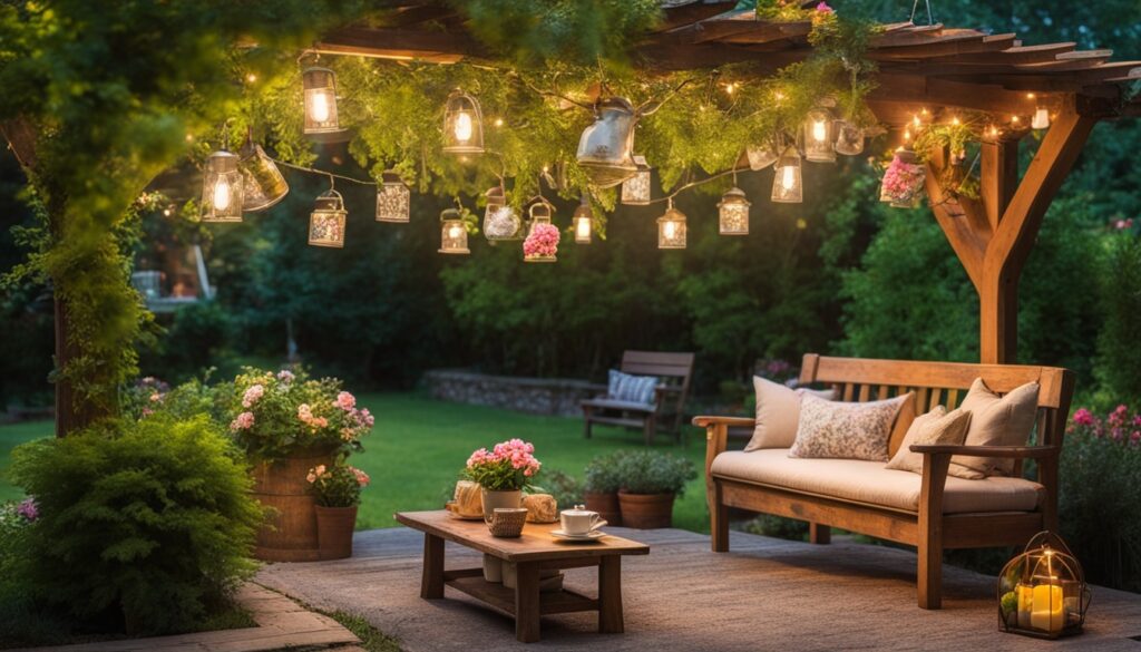 Outdoor cottagecore spaces