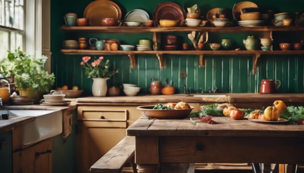 colorful country kitchen designs