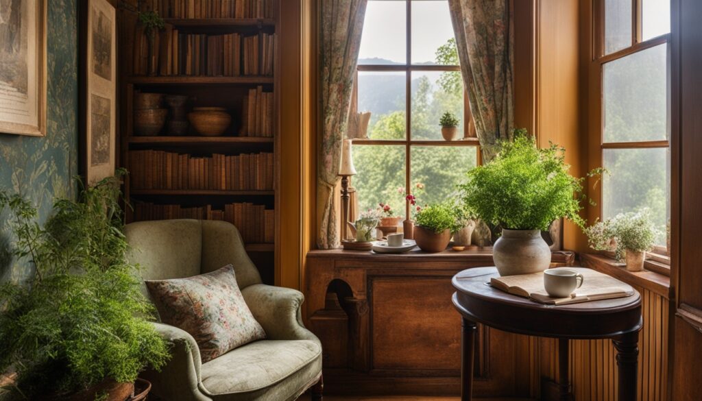 cozy reading nook