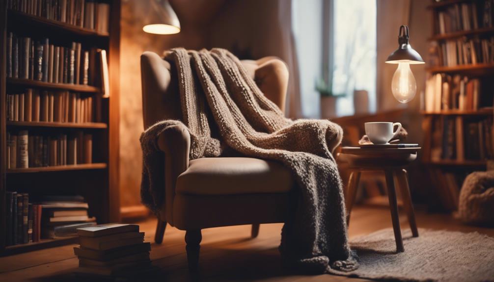 cozy country reading nook