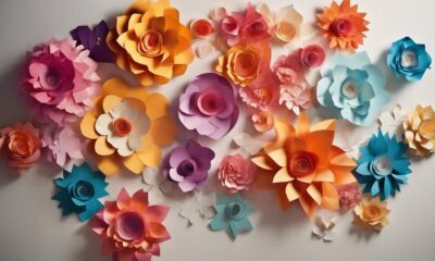 creative paper flower decorations