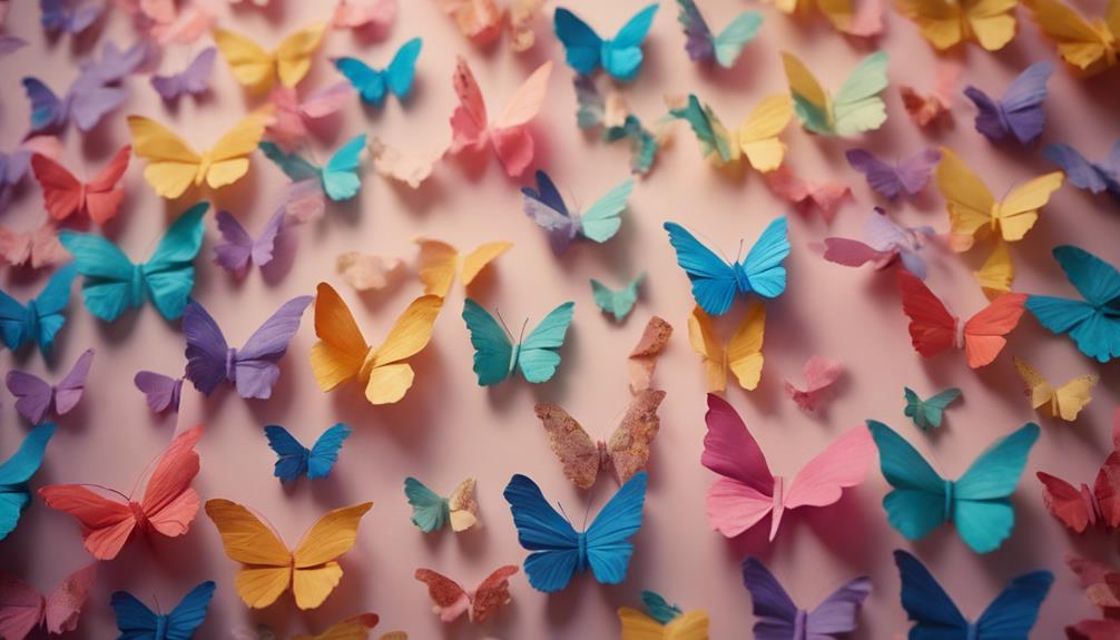 diy butterfly wall decor