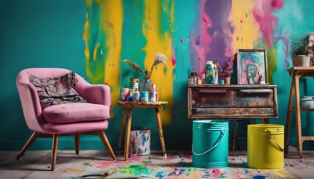 revamping furniture using spray paint