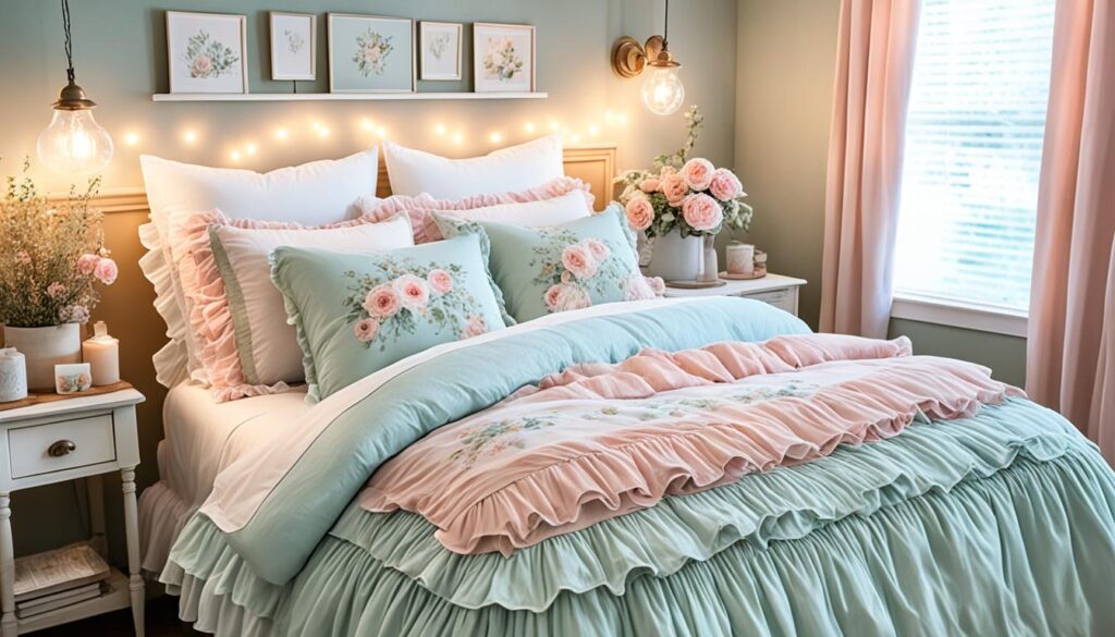 ruffled bedding