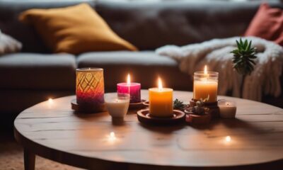 stylish aesthetic candle decor