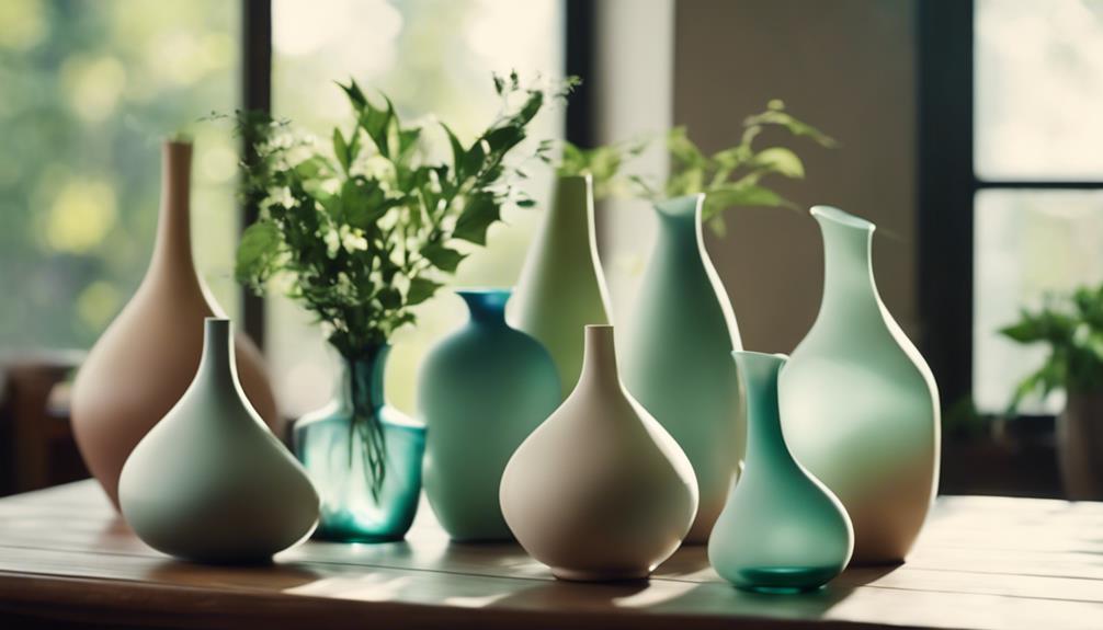 stylish vases enhance decor