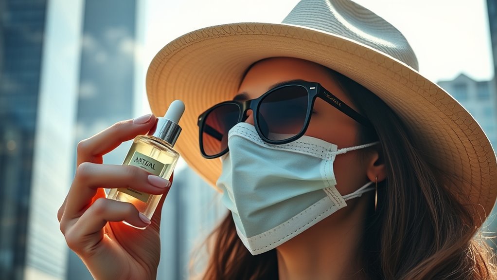 city pollution skincare routine