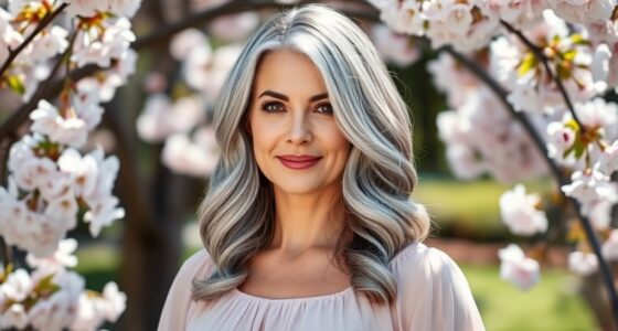 embracing silver hair elegance