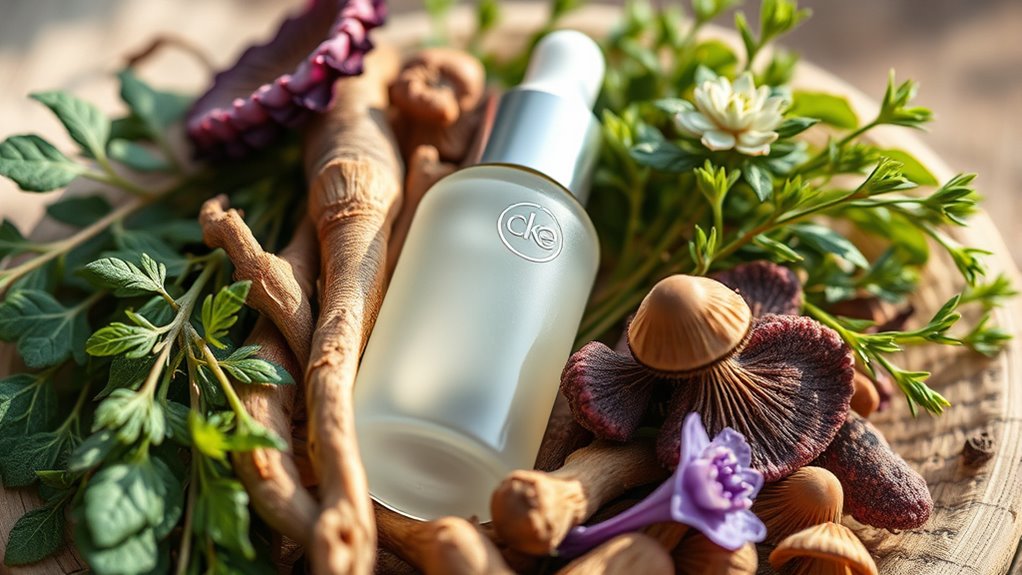 herbal stress relief skincare