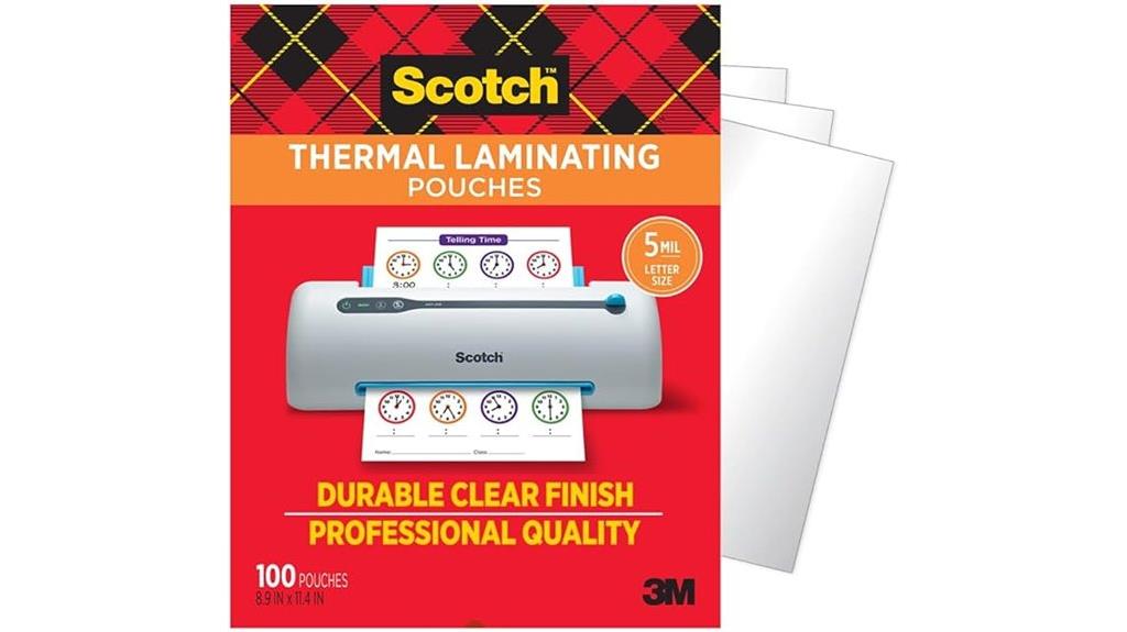 100 clear 5 mil pouches