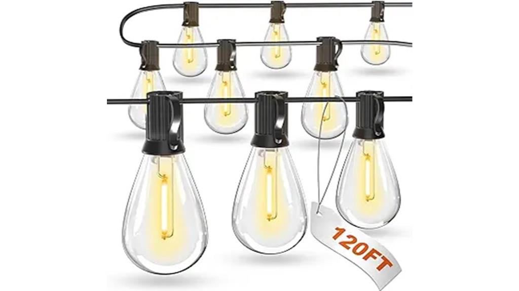 120ft edison bulb lights