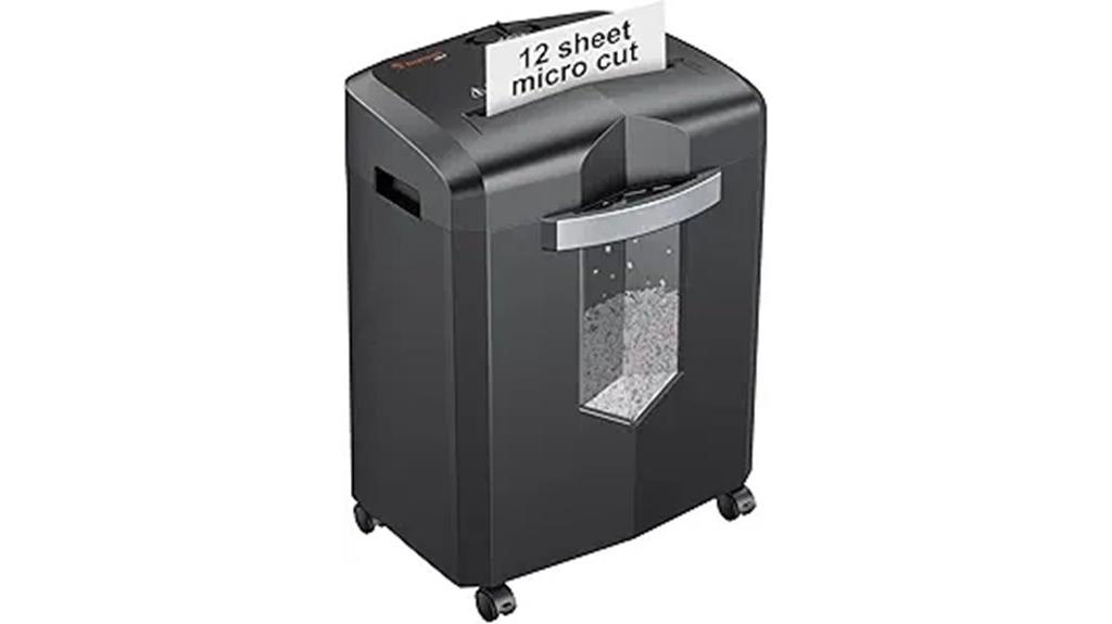 12 sheet micro cut shredder