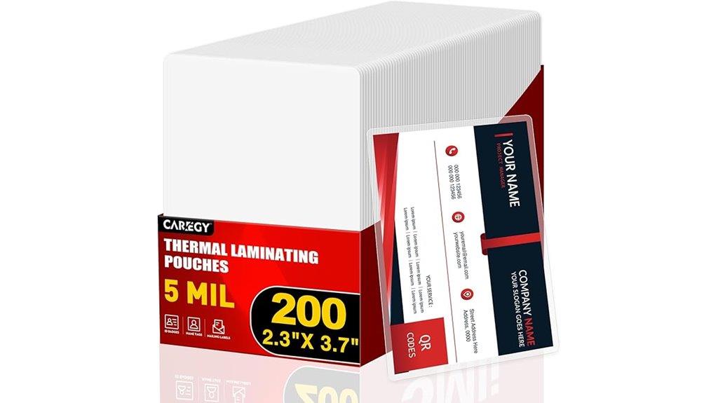 200 count laminating pouches