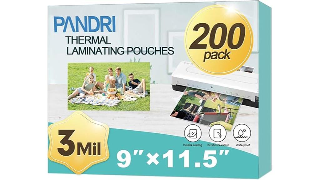 200 letter laminating sheets