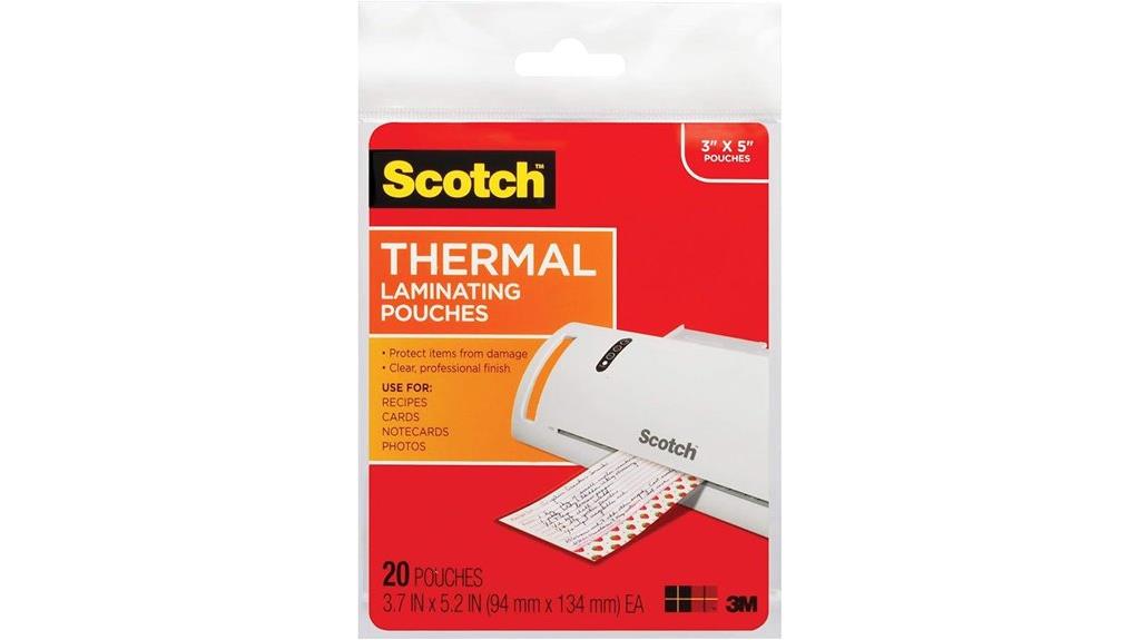 20 pack laminating pouches