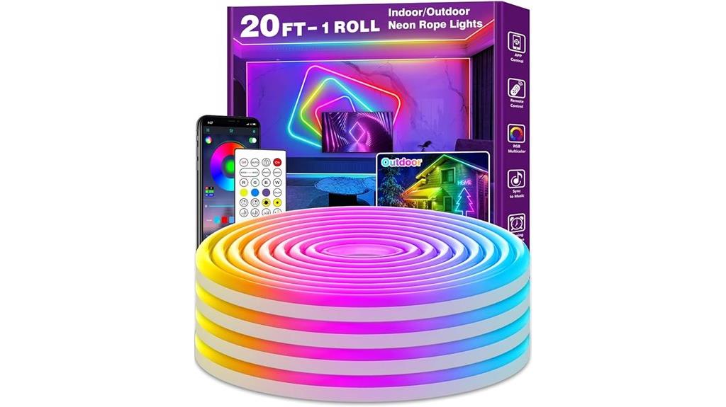 20ft neon rope lights