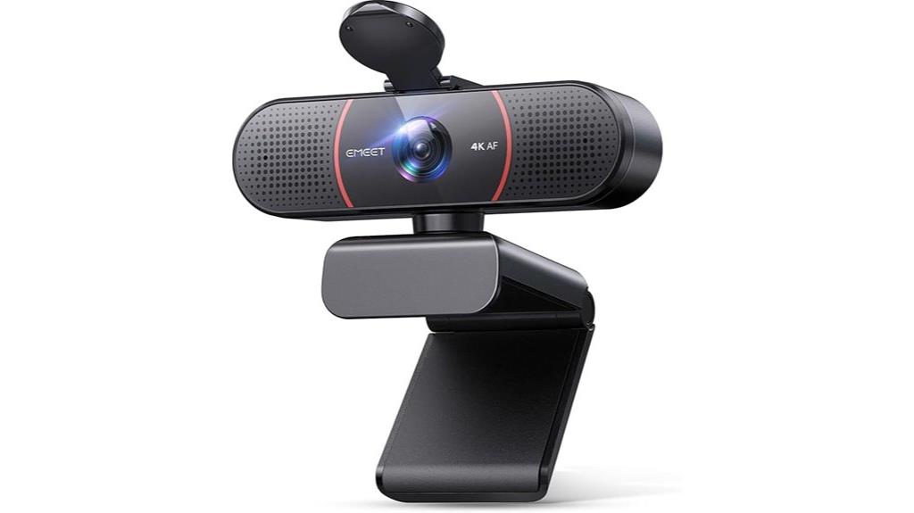 4k webcam with noise cancellation