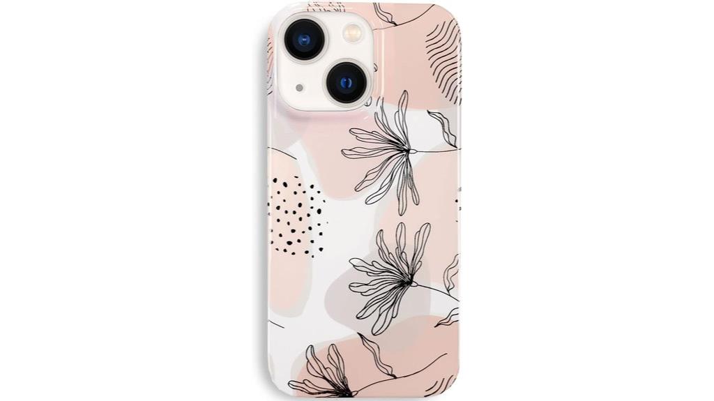 abstract floral pattern case