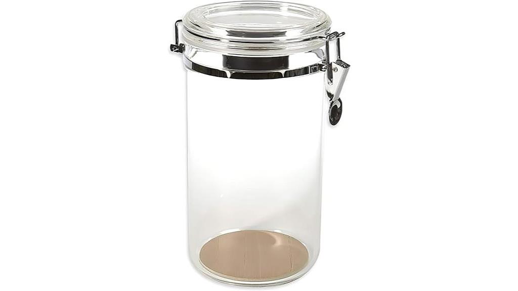 acrylic humidor jar with cedar