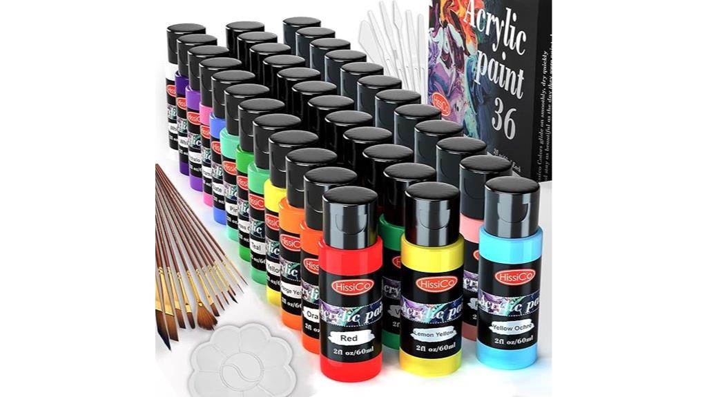 acrylic paint set 55pcs