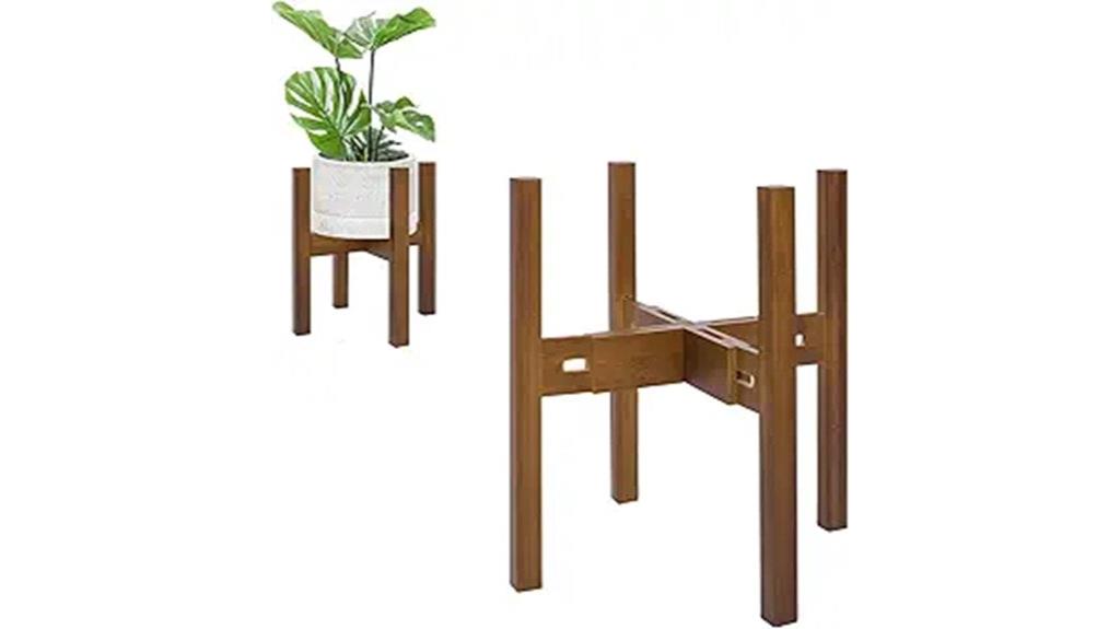 adjustable bamboo indoor stand