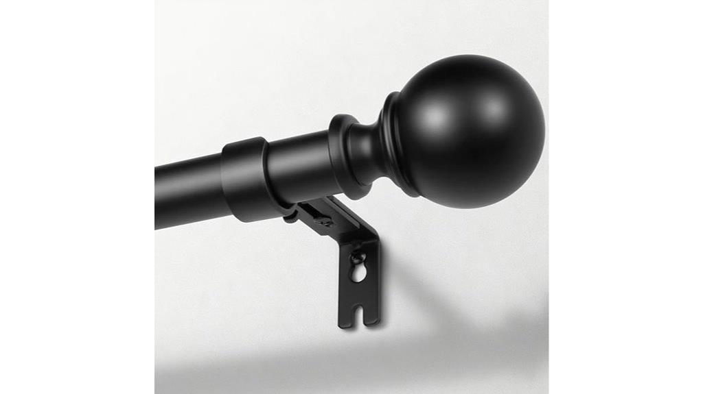 adjustable curtain rod length