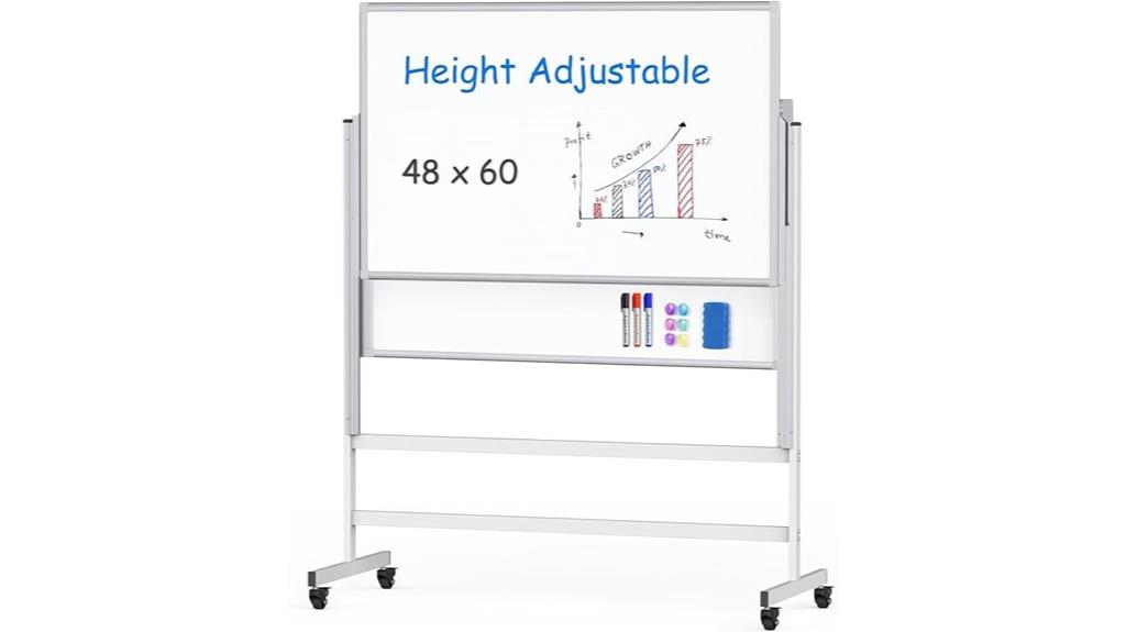 adjustable magnetic whiteboard
