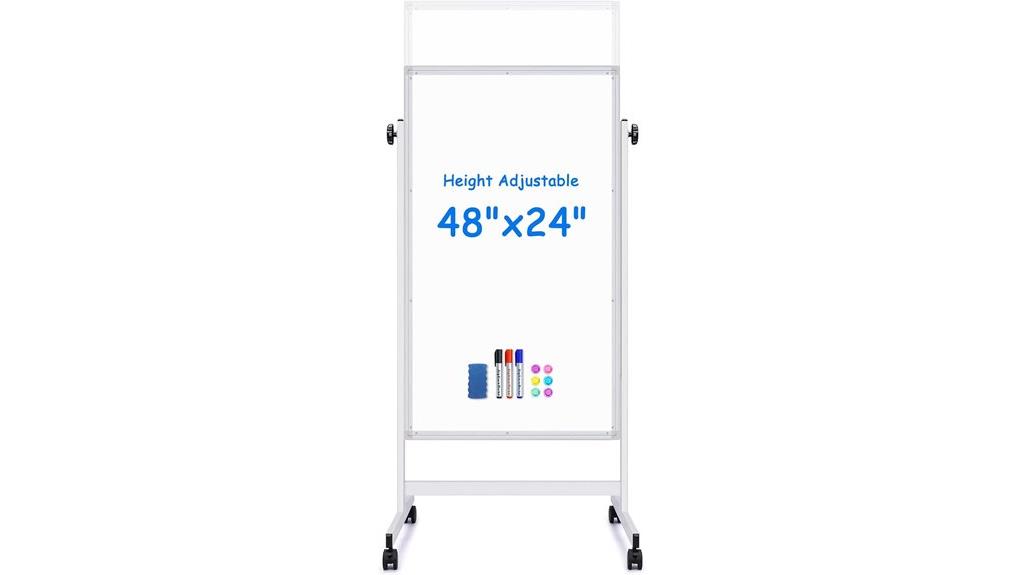 adjustable mobile whiteboard
