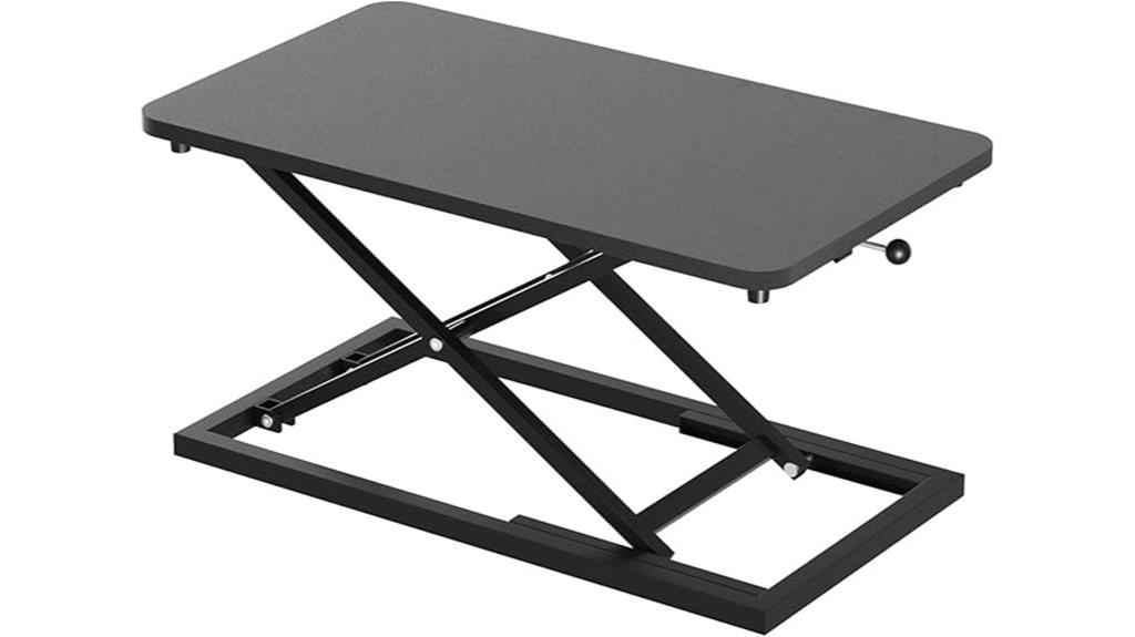 adjustable sit stand desk riser