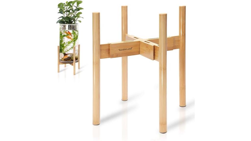 adjustable wooden indoor planter