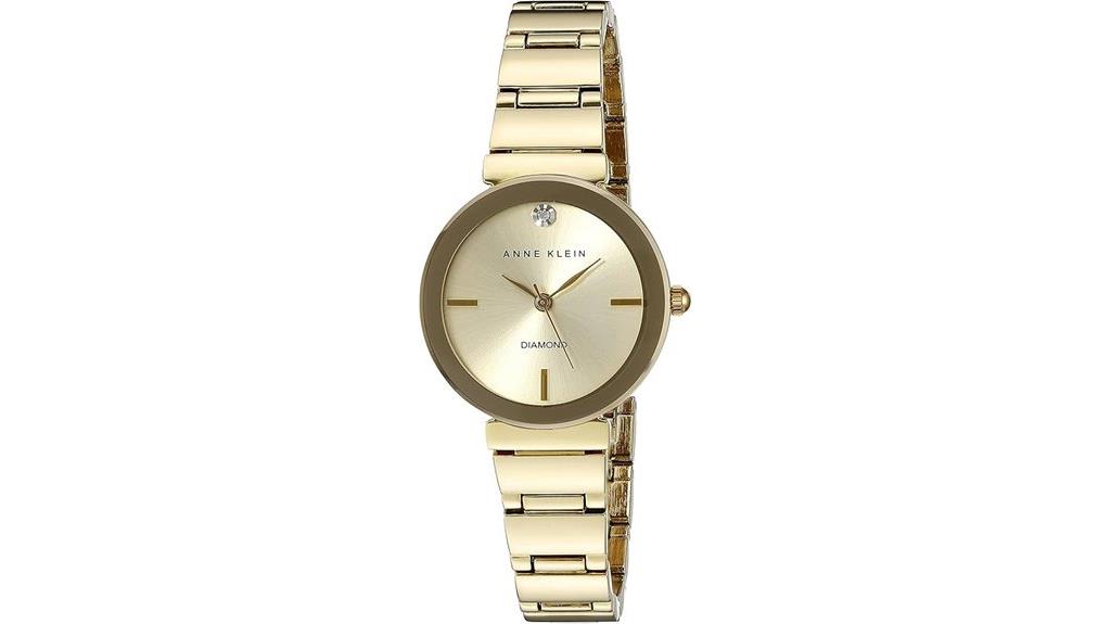 anne klein diamond bracelet watch