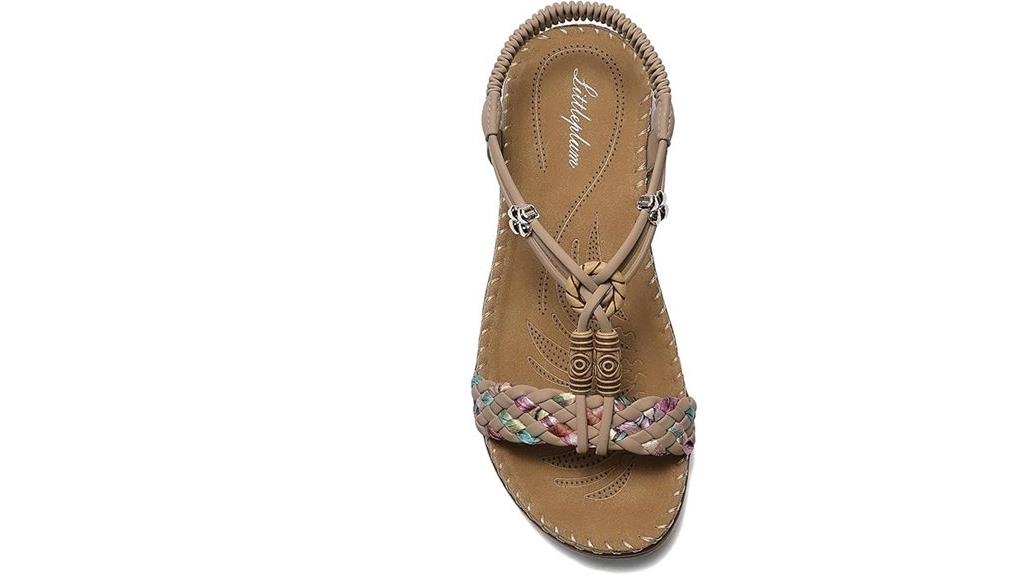 arch support braided sandals