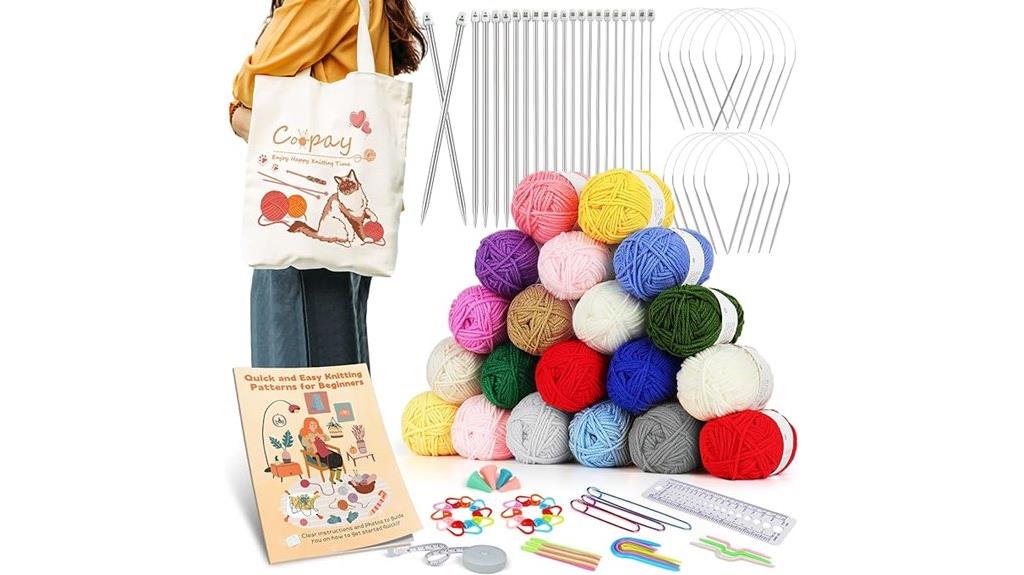 beginner knitting kit bundle