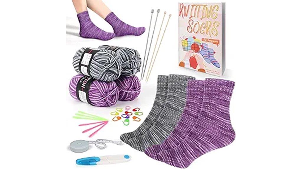 beginner knitting kit included