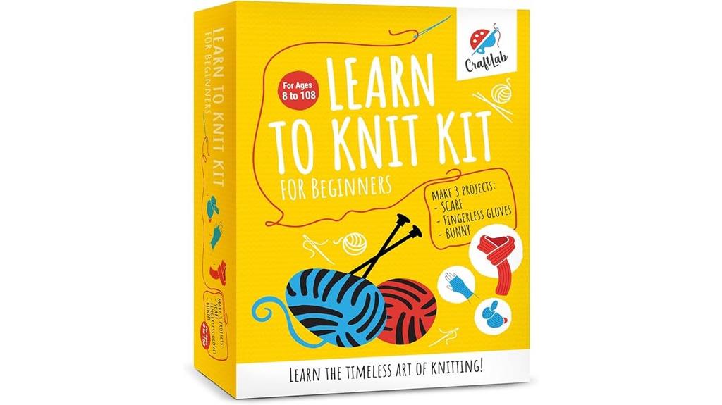 beginner knitting kit