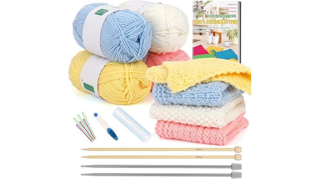 beginner knitting kit set