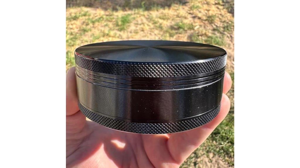 black 4 inch aluminum grinder