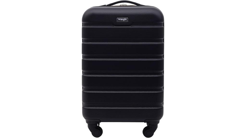 black wrangler spinner luggage