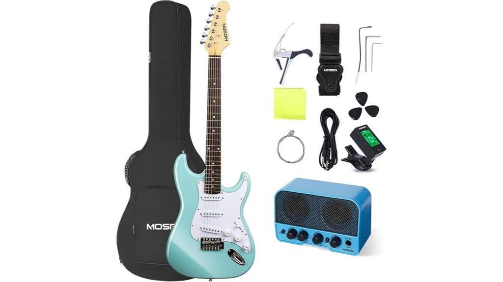 blue 39 inch electric guitar