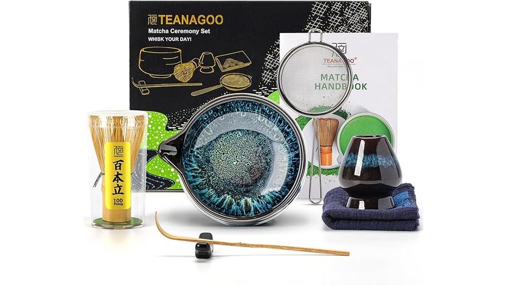 blue 7 piece matcha kit