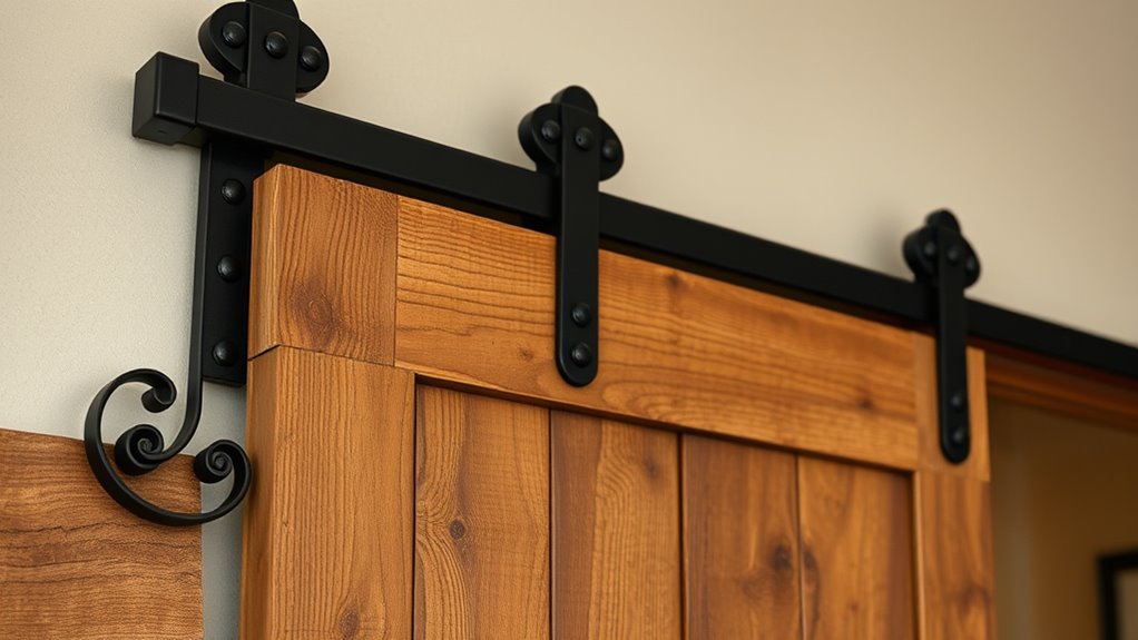 boho barn door hardware styles
