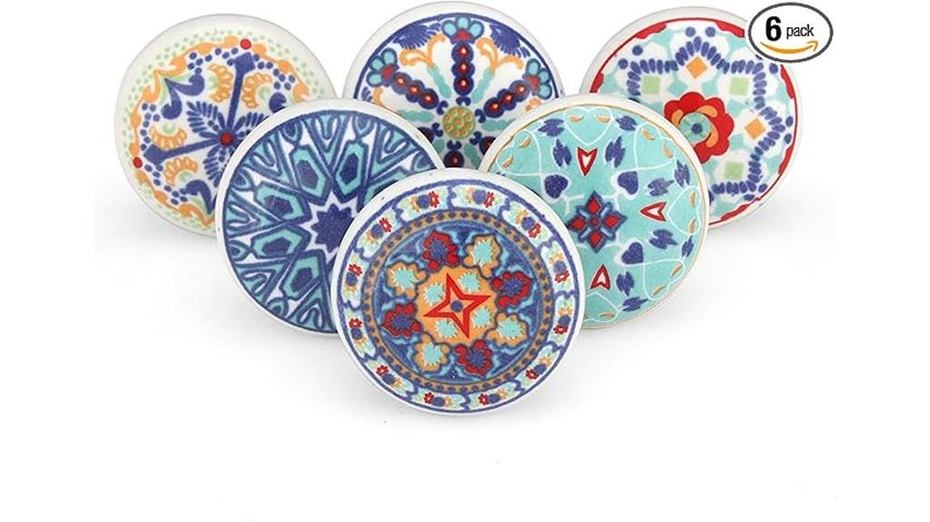 boho ceramic cabinet knobs