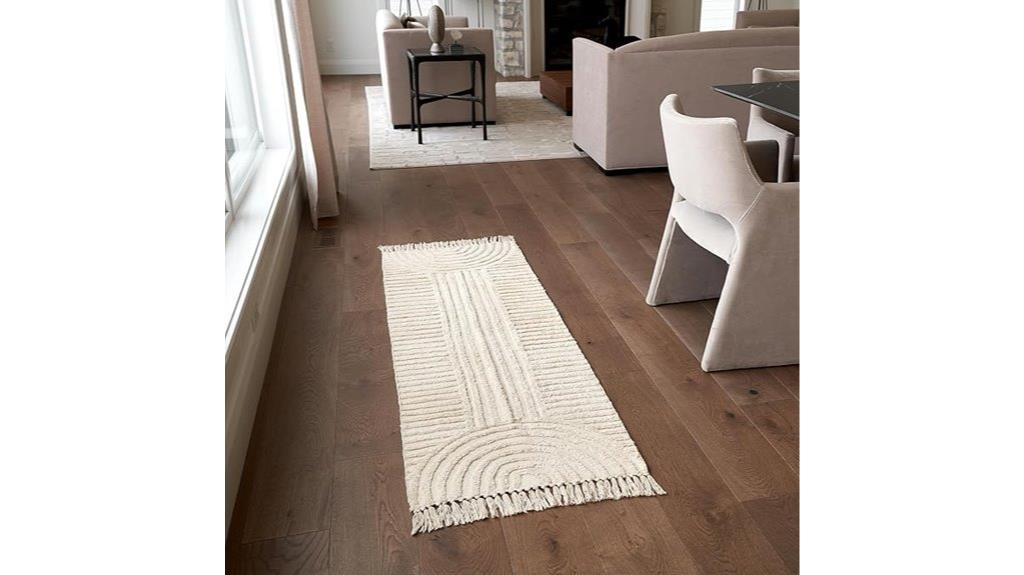 boho cotton tassel rug