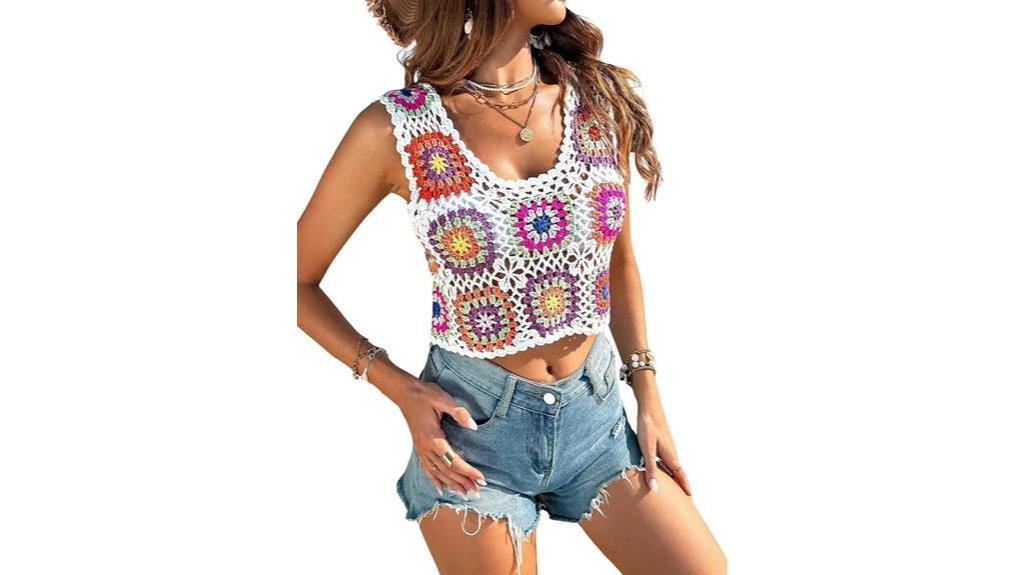 boho crochet crop top