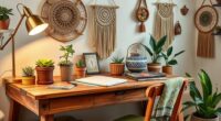 boho desk decor ideas