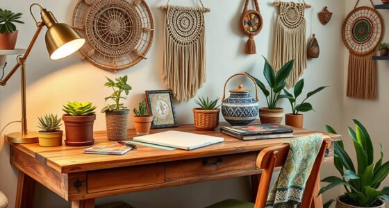 boho desk decor ideas