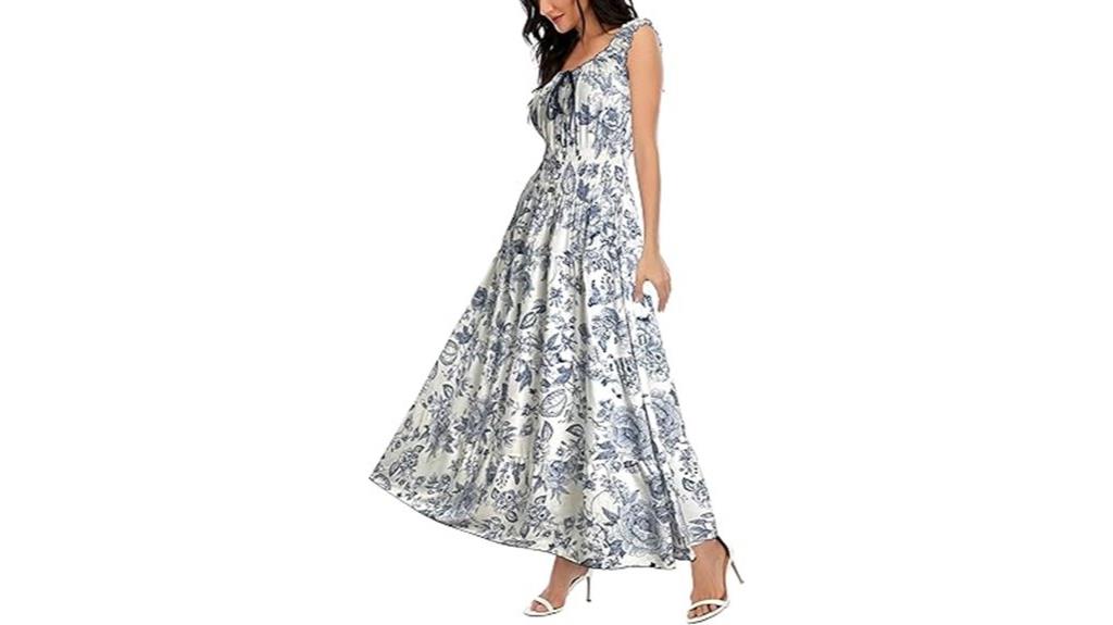 boho floral maxi dress