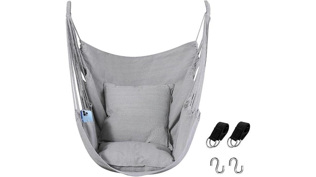 boho hanging rope swing