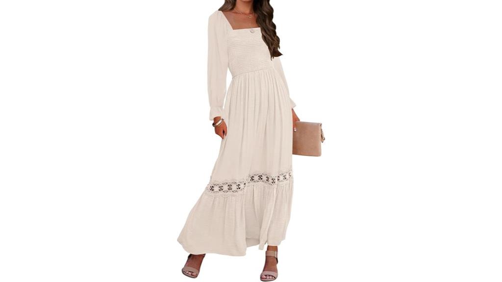 boho long sleeve maxi